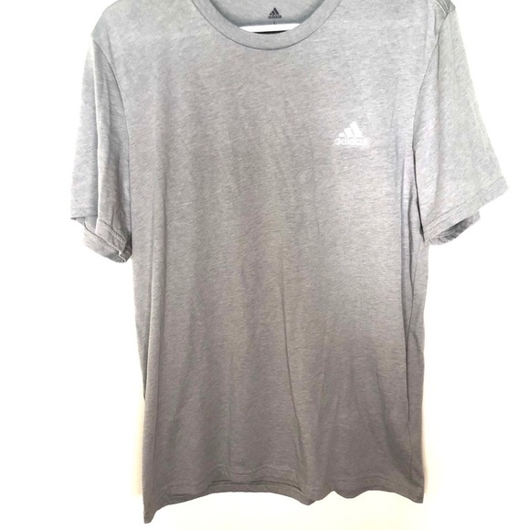 2/$15 Adidas - Men’s Gray Short Sleeve Workout T-Shirt Athletic Tee Large - Picture 4 of 8